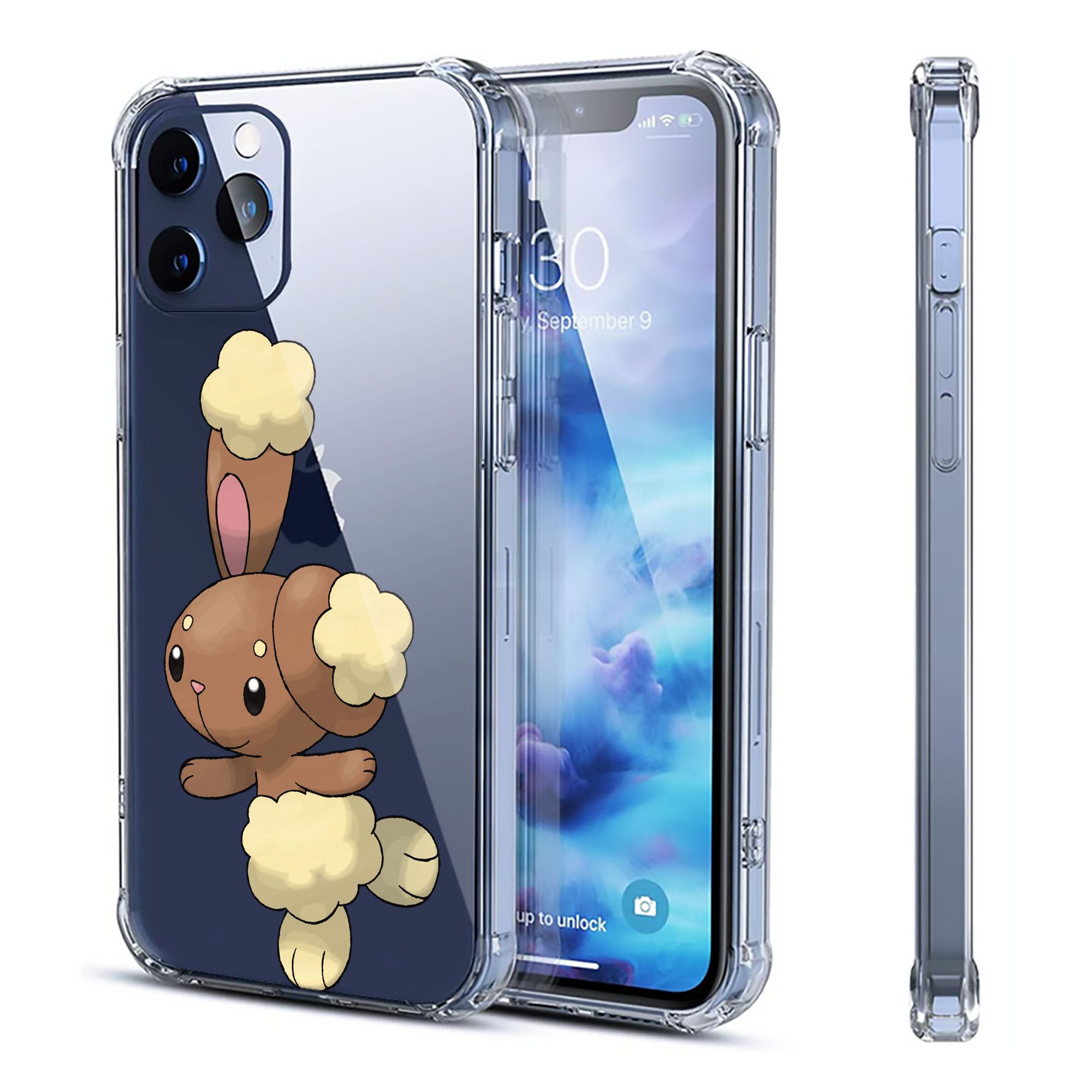 （画像用） ポケットモンスター Pokémon 【iPhone 12シリーズ対応】透明スマホケース（クリアソフトケース）